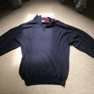 men’s peter miller wool quarter zip